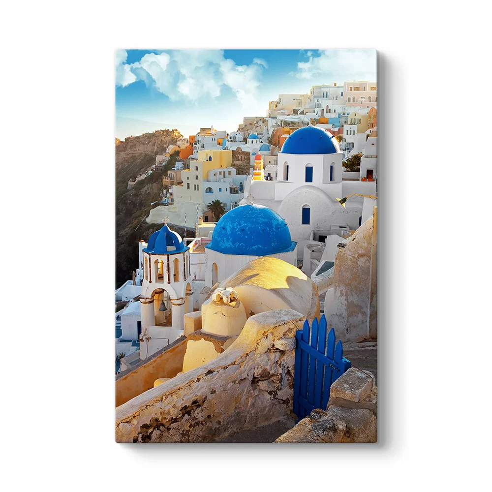 Santorini Evler Tablosu - Model 2